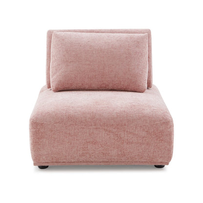 Tatiana Chenille 2-Seater Modular Sectional Sofa with Adjustable Backrest