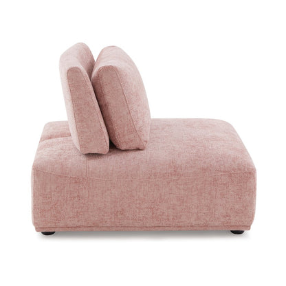 Tatiana Chenille 2-Seater Modular Sectional Sofa with Adjustable Backrest