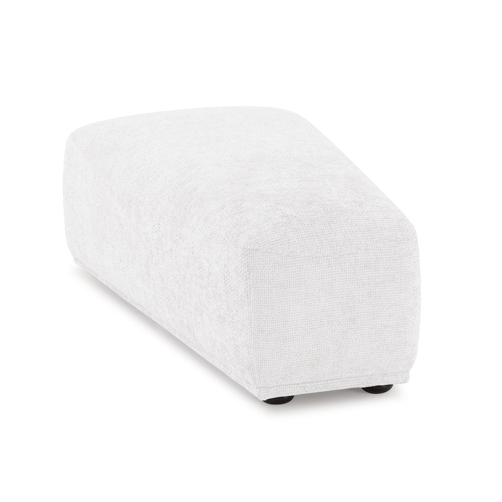 Tatiana Modern Chenille Modular Wedge Ottoman