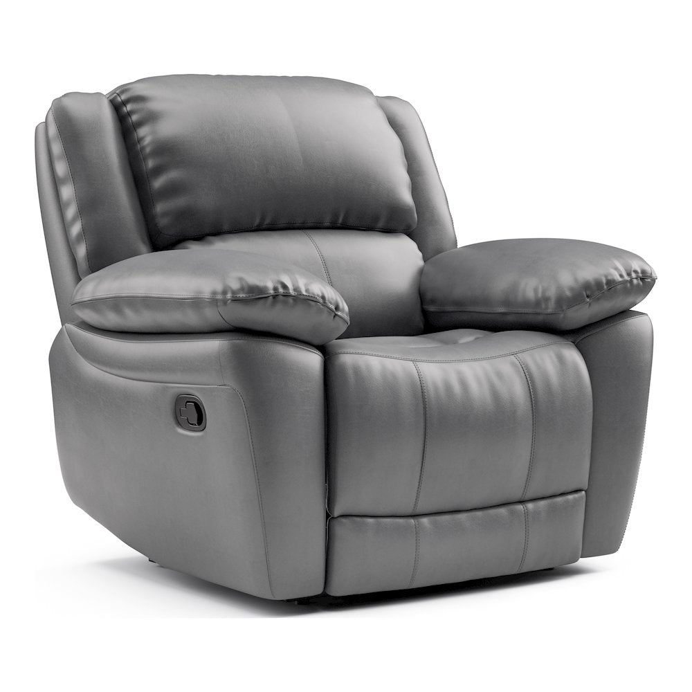 Sorin 3-Piece Leather Match Manual Reclining Sofa Set