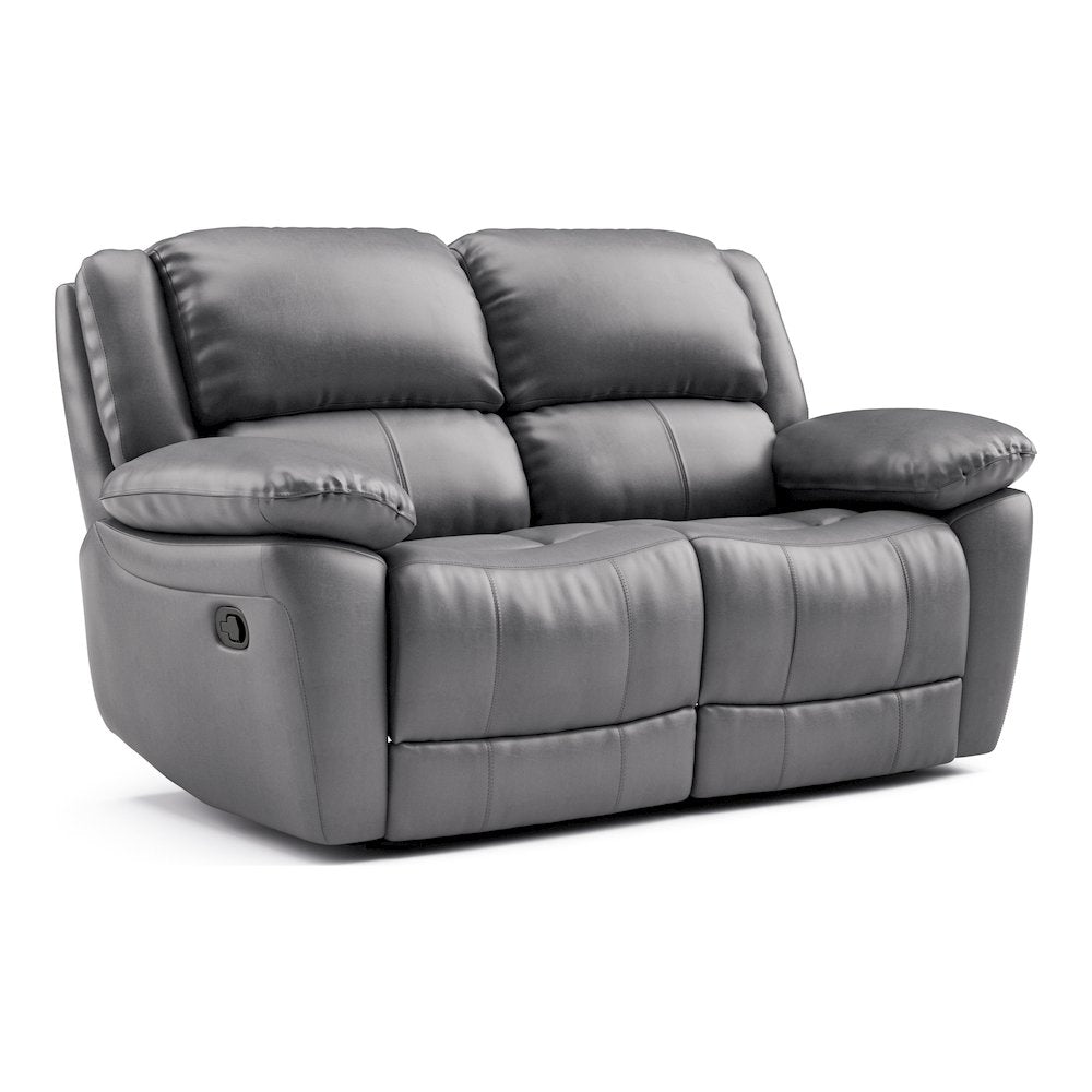 Sorin 3-Piece Leather Match Manual Reclining Sofa Set