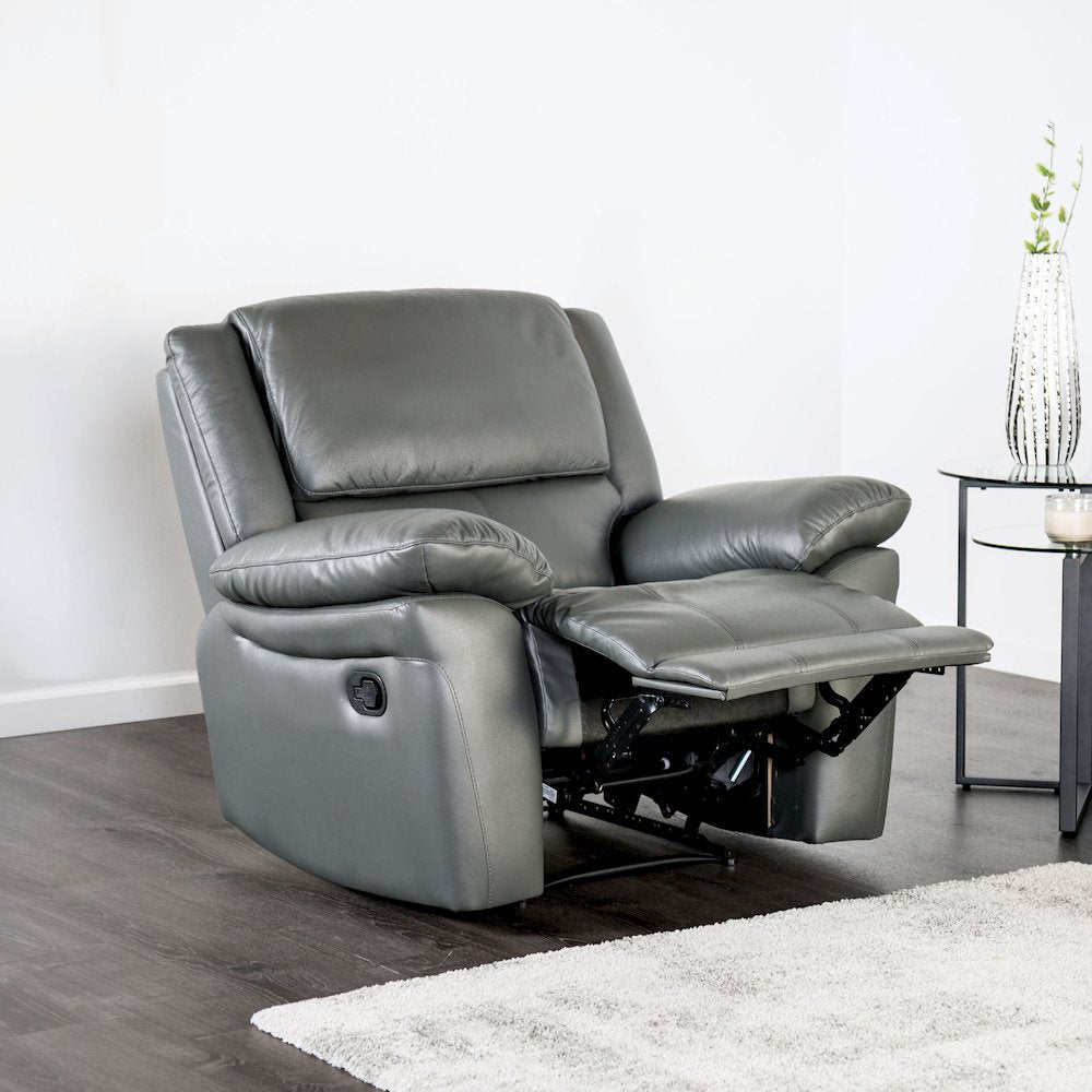 Sorin Leather Match Manual Recliner