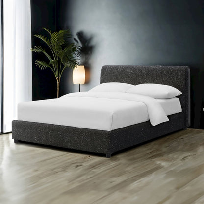 Demarco Modern Boucle Upholstered Platform Bed