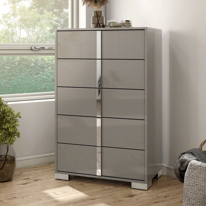 Mesala Glossy 5-Drawer Chest
