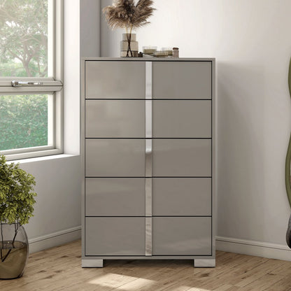 Mesala Glossy 5-Drawer Chest
