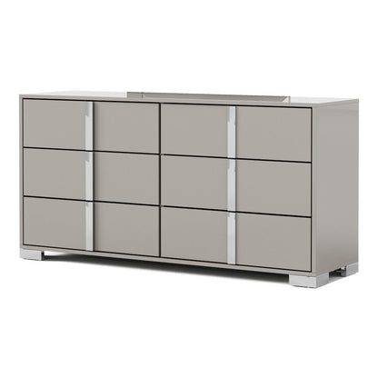 Mesala Glossy 6-Drawer Dresser