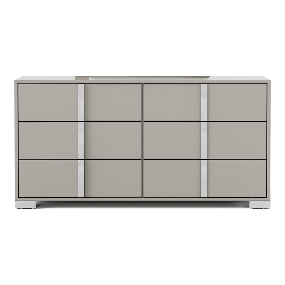 Mesala Glossy 6-Drawer Dresser