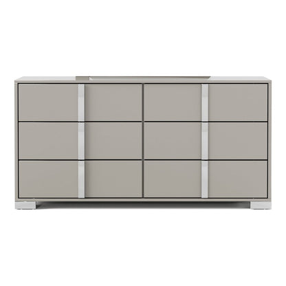 Mesala Glossy 6-Drawer Dresser
