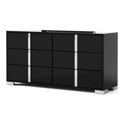 Mesala Glossy 2-Drawer Nightstand (Set of 2)