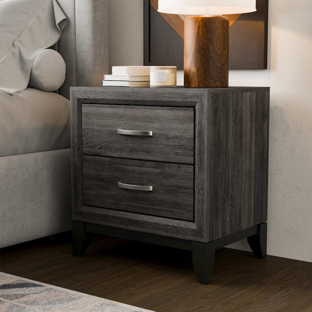 Loom Two-Tone 2-Drawer Nightstand