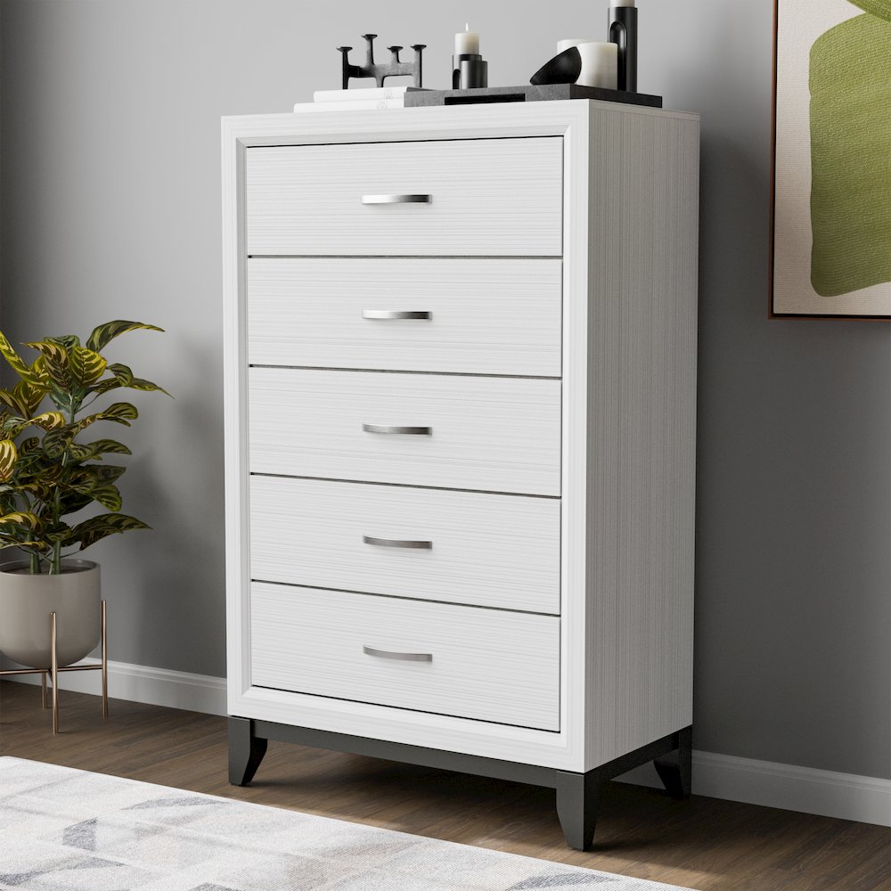 Loom Two-Tone 5-Drawer Chest