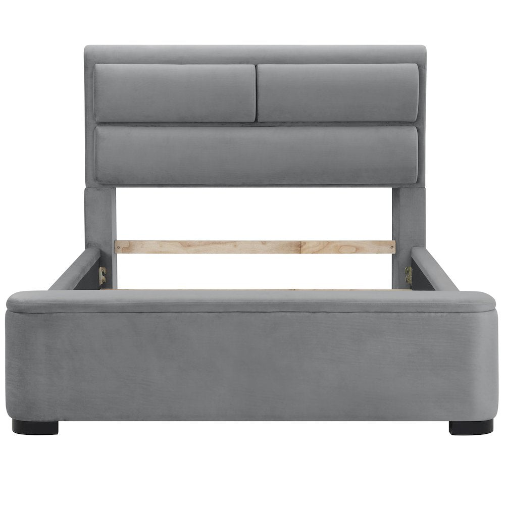 Fremont Contemporary Fabric Bed with Storage