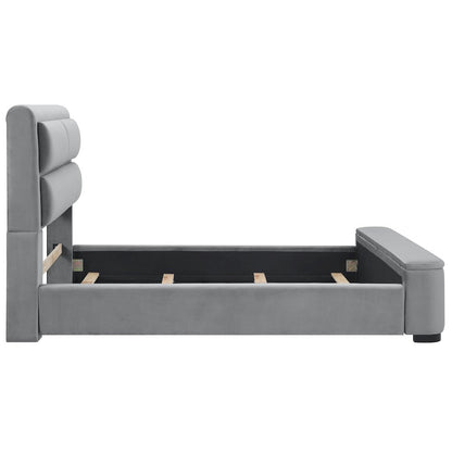 Fremont Contemporary Fabric Bed with Storage
