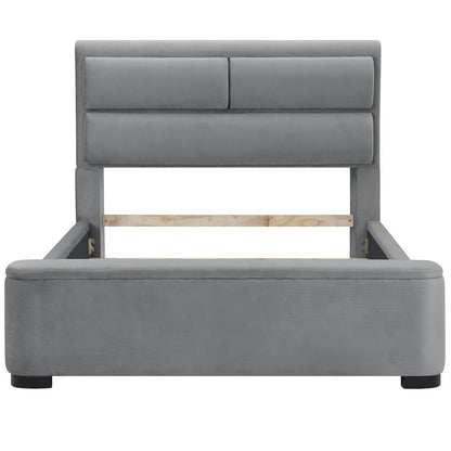 Fremont Contemporary Fabric Bed with Storage