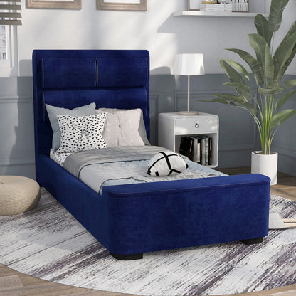 Fremont Contemporary Fabric Bed with Storage