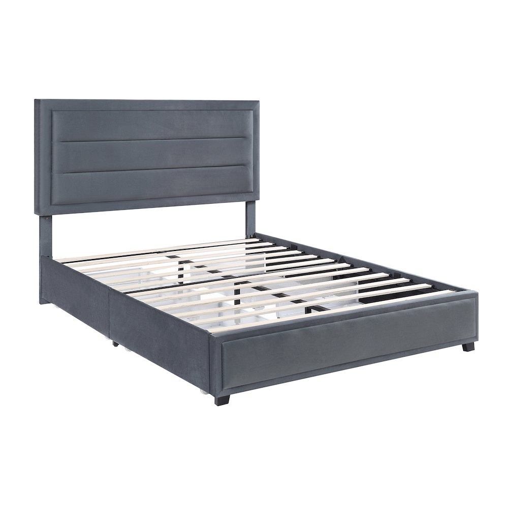 Tink Platform Fabric Bed with Drawers