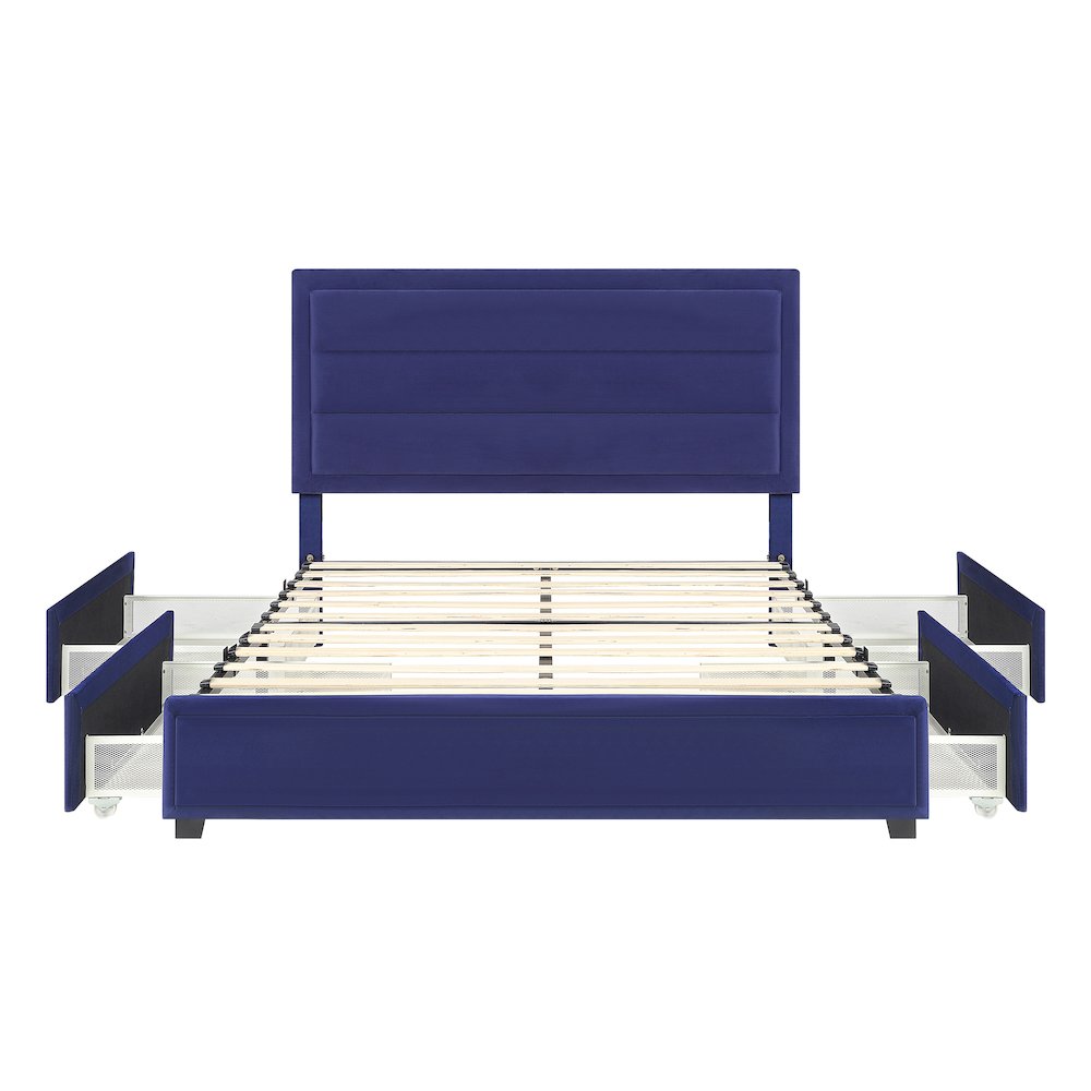 Tink Platform Fabric Bed with Drawers