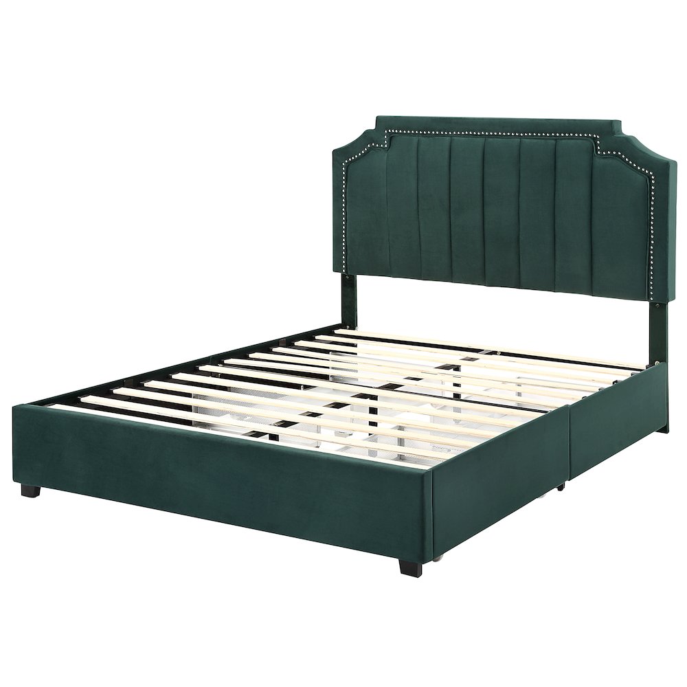 Landhill Glam Fabric Upholstered Bed