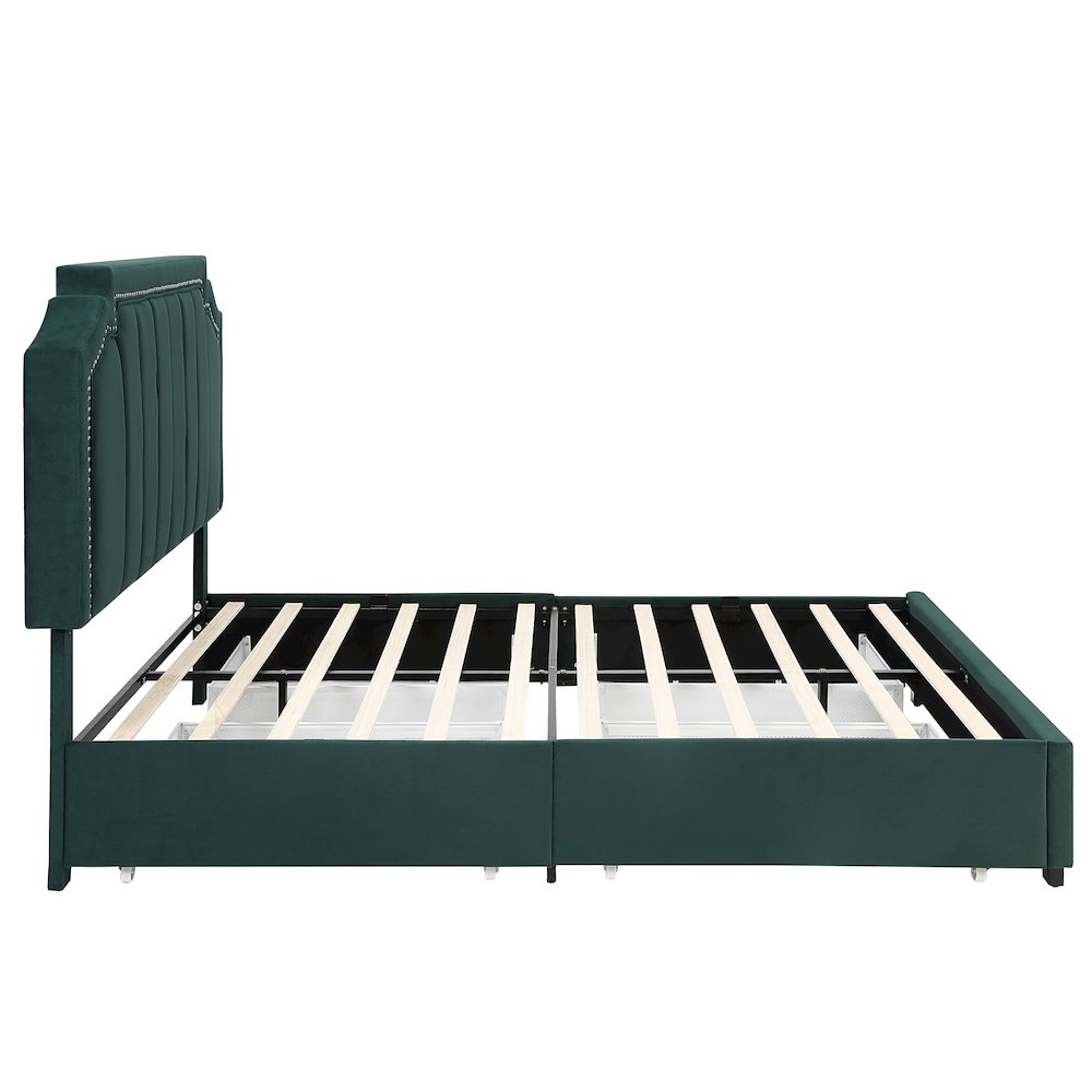 Landhill Glam Fabric Upholstered Bed