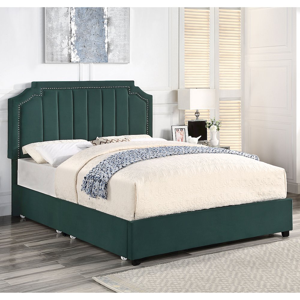 Landhill Glam Fabric Upholstered Bed