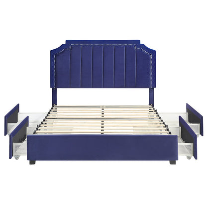 Landhill Glam Fabric Upholstered Bed