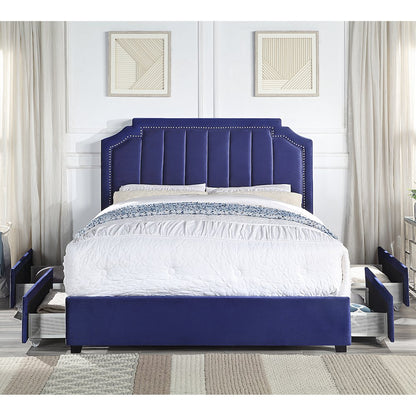 Landhill Glam Fabric Upholstered Bed