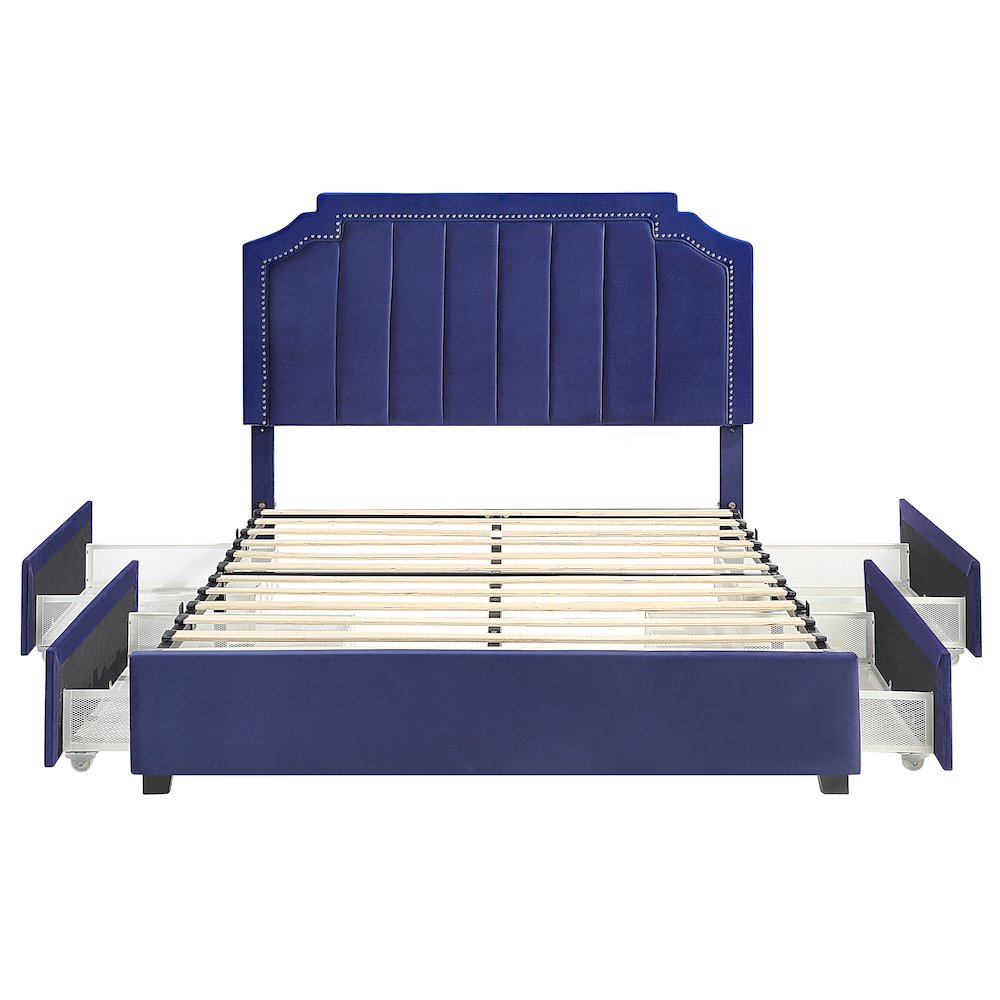 Landhill Glam Fabric Upholstered Bed
