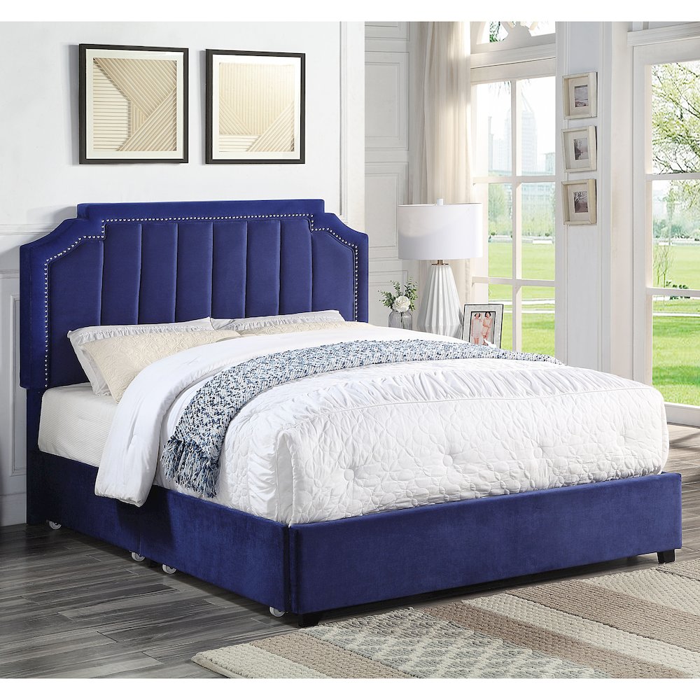 Landhill Glam Fabric Upholstered Bed