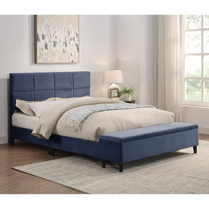 Aishlin Fabric Upholstered Platform Bed with Storage Bench