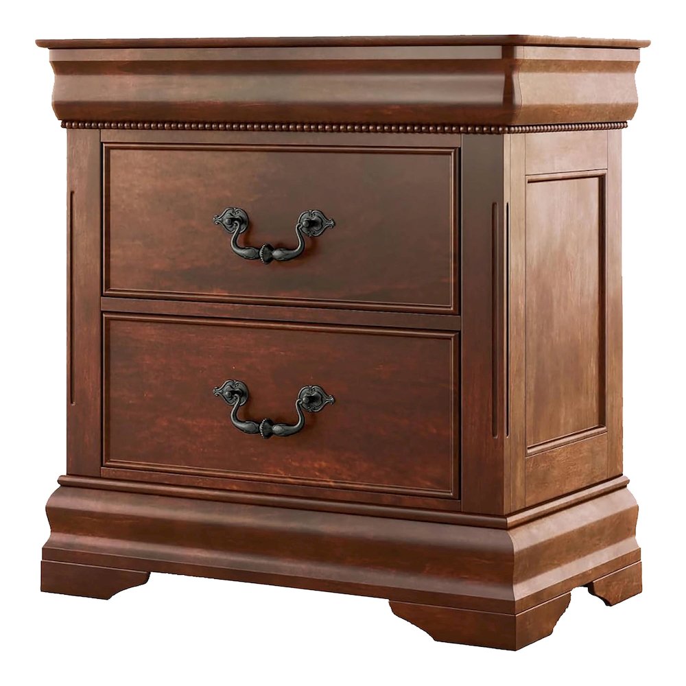 Mandura Cherry Traditional 2-drawer Nightstand