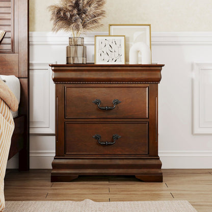Mandura Cherry Traditional 2-drawer Nightstand