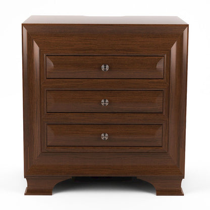 Bradford Solid Wood 3-Drawer Nightstand in Brown Cherry