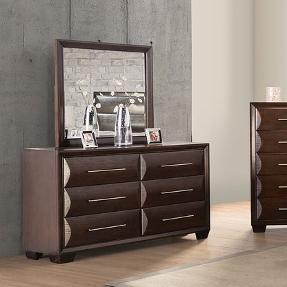 Brookline 2-Piece Solid Wood 6-Drawer Dresser with Mirror