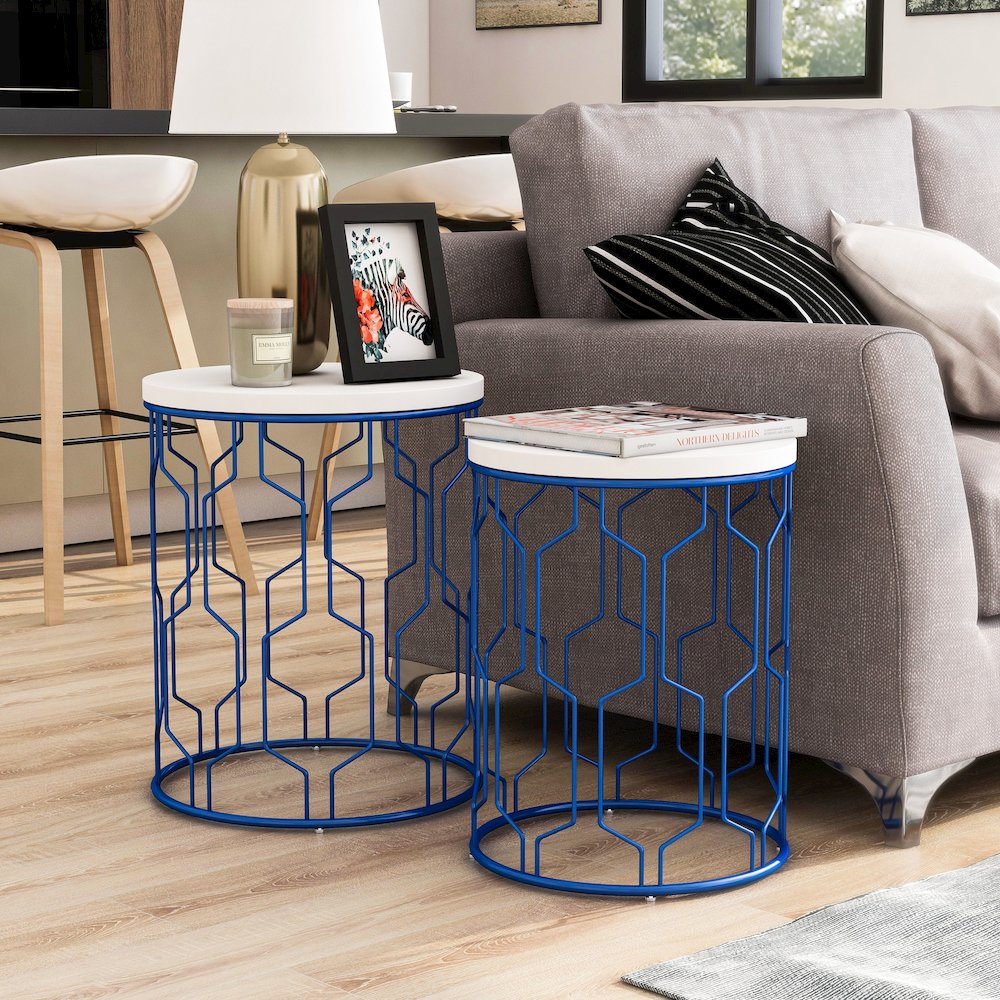 Vereira Metal 2-Piece Nesting Table