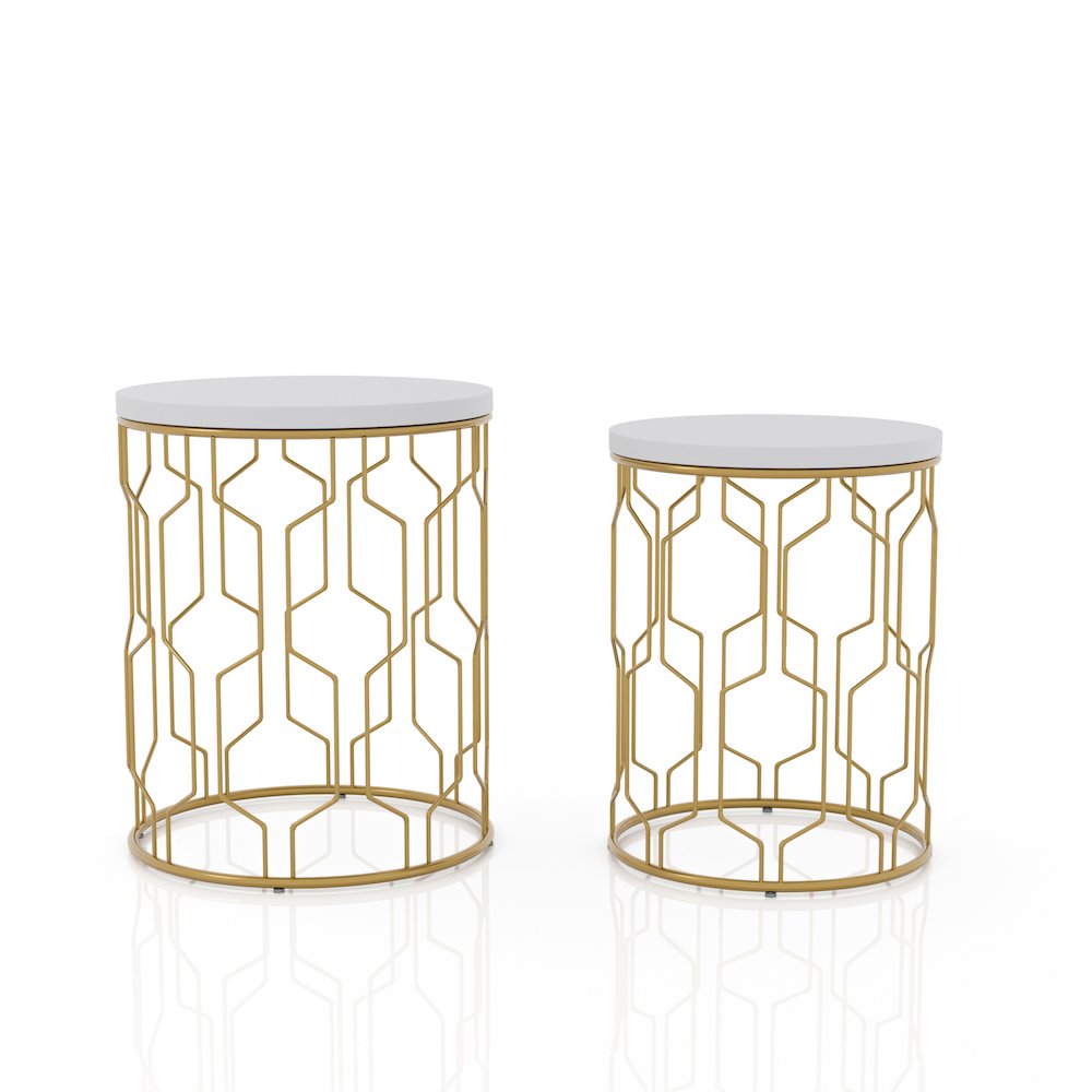 Vereira Metal 2-Piece Nesting Table