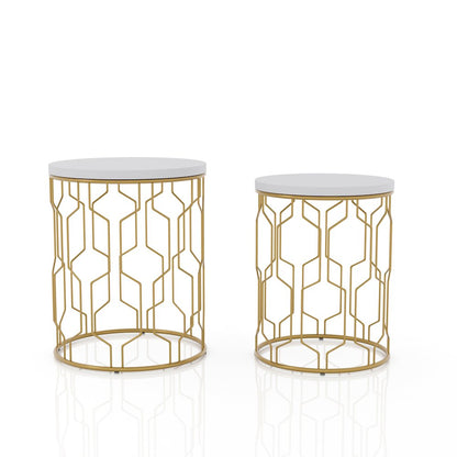 Vereira Metal 2-Piece Nesting Table