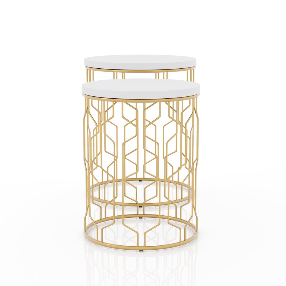 Vereira Metal 2-Piece Nesting Table