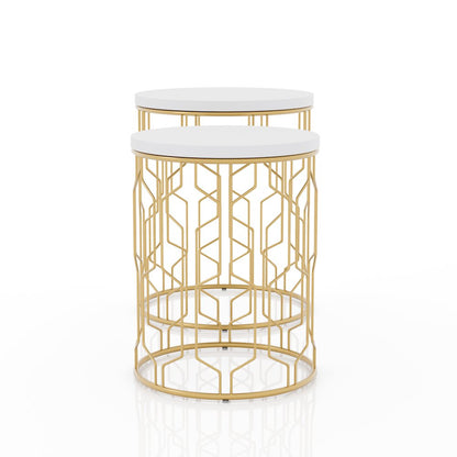 Vereira Metal 2-Piece Nesting Table