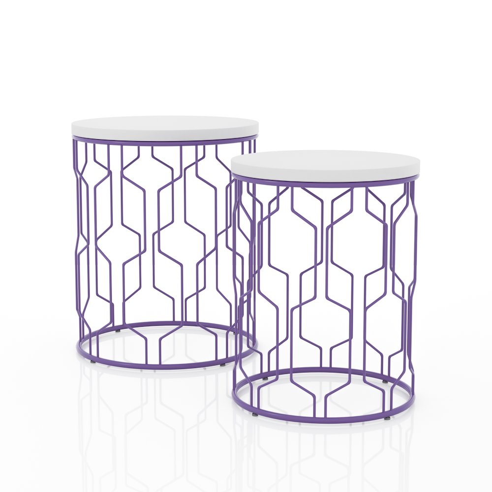 Vereira Metal 2-Piece Nesting Table