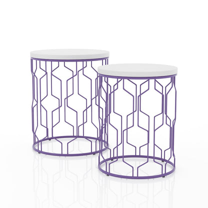 Vereira Metal 2-Piece Nesting Table