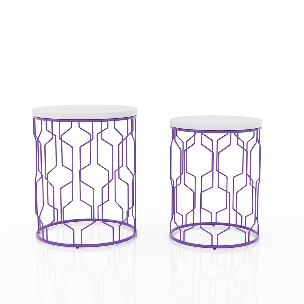 Vereira Metal 2-Piece Nesting Table
