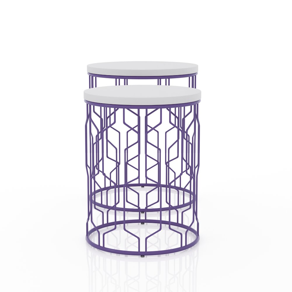Vereira Metal 2-Piece Nesting Table