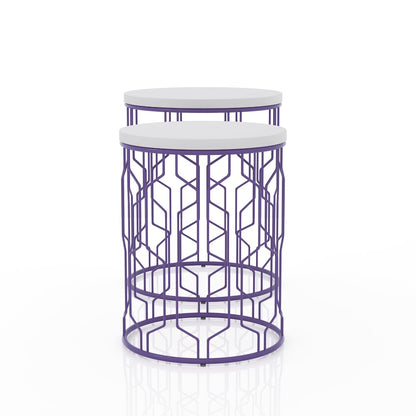 Vereira Metal 2-Piece Nesting Table