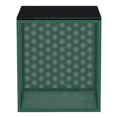 Kelforia Contemporary Glass Top Side Table