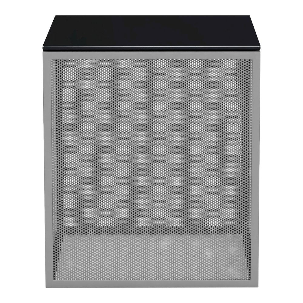 Kelforia Contemporary Glass Top Side Table
