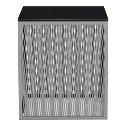 Kelforia Contemporary Glass Top Side Table