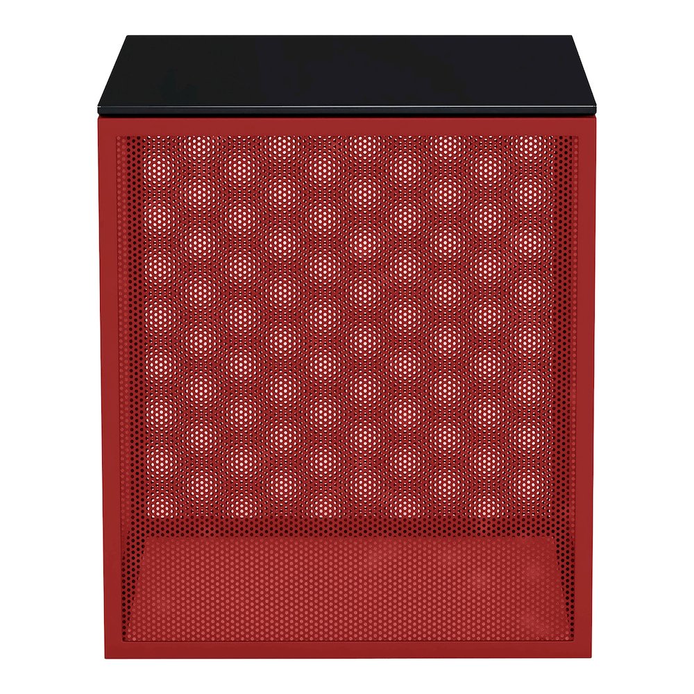 Kelforia Contemporary Glass Top Side Table