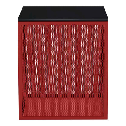 Kelforia Contemporary Glass Top Side Table