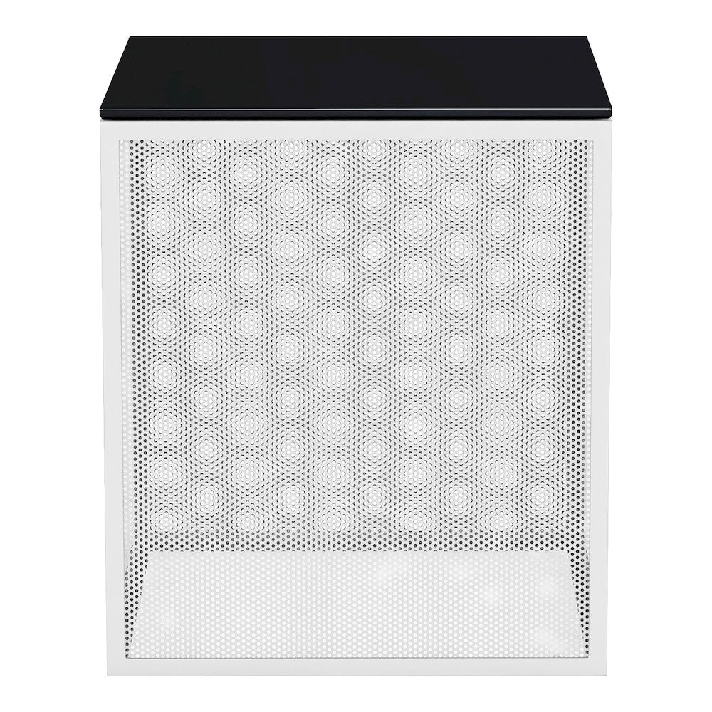 Kelforia Contemporary Glass Top Side Table