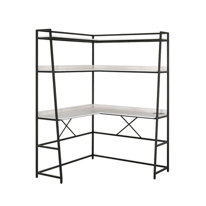 Narvay Metal Corner Writing Desk with USB